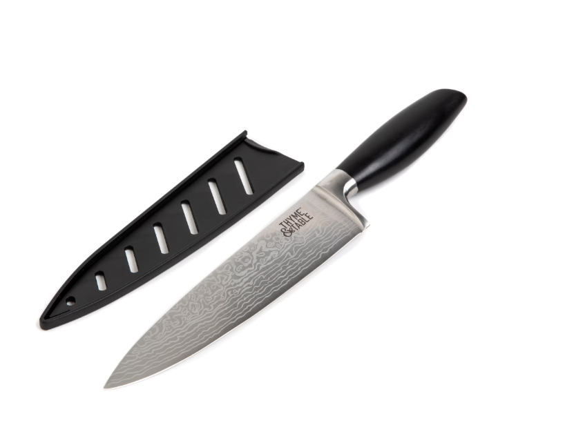 Thyme & Table Non-Stick Coated High Carbon Stainlless Steel 8" Damascus Chef's Knife