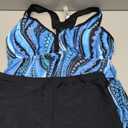 Tempt Me Women Two Piece Tankini Swimsuit Racerback Bathing Suits Tops with Shorts High Waisted, Size XL