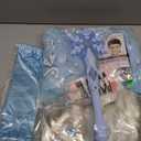 Princess Wig Braid with Tiara Necklace Gloves Princess Dress Up Costume Cosplay Accessories for Kids Girls