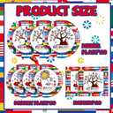 Hispanic Heritage Month Decorations - 60Pc Spanish Classroom Set - Includes White Hispanic Decorations & Latino Heritage Month Napkins