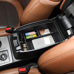 TACORBO Center Console Organizer Compatible with Ford Escape 2020 2021 2022 2023-2025 and 2021-2024 2025 Bronco Sport Accessories, CX430 4-Door Insert Tray, Armrest Secondary Storage Box, Black Trim