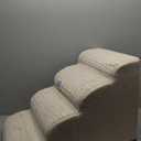 Dog Steps for Bed and Couch,4-Step Dog Stairs and Ramp for Small Dogs & Cats,Indoor Anti-Slip Pet Stairs for Old Cats and Puppy,Beige