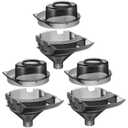 3 Sets Replacement Funnel Compatible with Baby Brezza Replacement Parts Funnel and Cover Baby Formula Dispenser, Grey