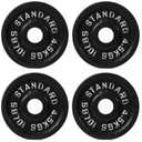 2-Inch Olympic Cast Iron Weight Plate for Strength Training & Powerlifting, Durable Gym Weights, 10LBS, 4-Pack
