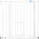 Carlson 29.5-36.5" Extra Wide Dog Gate with Small Pet Door, Walk-Through Pressure Mounted Metal Indoor Pet Safety Gate, Tested and Trusted by Pet Parents, American Designed, American Owned