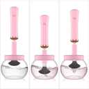 Makeup Brush Cleaner Dryer, Neeyer Super-Fast Electric Brush Cleaner Machine Automatic Brush Cleaner Spinner Pink color