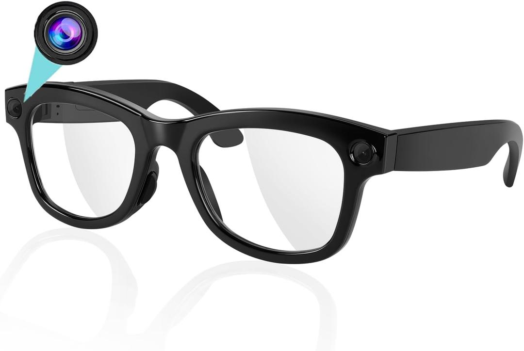 AI Smart Glasses with Camera  1080P Video Recording Glasses with Audio, Real-Time Translation