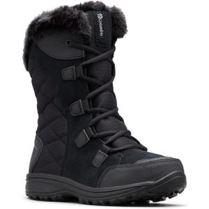 Columbia Women's Ice Maiden II Snow Boots (7.5, Black/Columbia Grey)