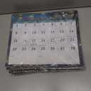 6 x Calendar 2026-2027 - 3 Month Wall Calendar Vertical Display (Folded in a Month), April 2026 - July 2027, 11" x 26", 3 Month Calendar, 2026-2027 Wall Calendar with Thick Paper, To-do & Notes - Green