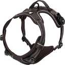 TRUE LOVE Adjustable No-Pull Dog Harness Reflective Pup Vest Harnesses Comfortable Control Brilliant Colors Truelove TLH5651(Brown,L)