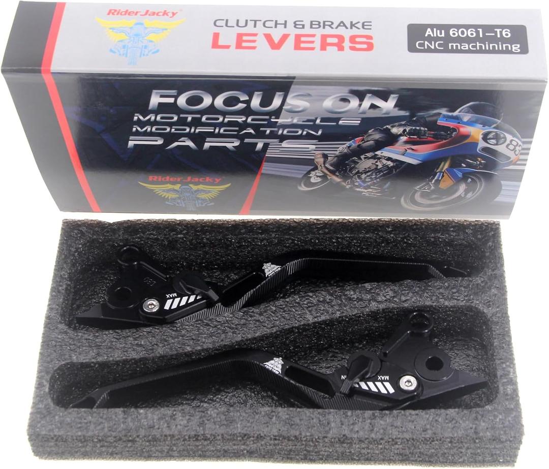 Long 5D Rhombus Hollow CNC Billet Adjustable Motorcycle Brake Clutch Levers Compatible with Ducati 996/998/B/S/R 1999-2003,Multistrada 1100/S 2007-2009,GT 1000 2006-2010,ST4/S/ABS 04-2006