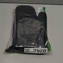 AUAUY Oven Mitts and Pot Holders 4PCS Set, 230°C/446°F Heat Resistant BBQ Gloves, Extra Thicken Long Cotton Oven Mittens, Silicone Stripes Non-Slip Kitchen Mittens for Cooking Baking Grilling