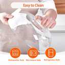 10 Inch Borosilicate Glass Microwave Splatter Cover for Food, All Glass Tall Splatter Guard Microwave Plate Light Serving Dish Covers Lid with Handle for Heating Food