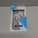 NITITOP Compatible with iPhone 11 Pro Max Case Cute Clear Glitter [Compatible for MagSafe] Plating Heart Sparkle Bling Magnetic Girl Women Electroplated Frame Camera Protection Back Cover - Purple