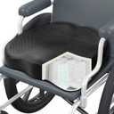 Wheelchair Seat Cushion - High Density Memory Foam and Inner Springs Comfort Support Without Flatten - Mobility Scooter Accessories - Large Chair Pad Pain Relief for Adults & Seniors