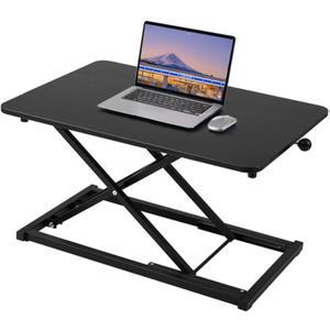 Standing Desk Converter Adjustable Height, Keyboard Riser for Stand Up Desk Riser, Computer Keyboard Stand for Desktop, Ergonomic Sit Stand Computer Workstations Black Size 23.6 Inch