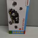 JUKUDAHU Police Truck Toy for 3 4 5 6 Years Old Boys - Carrier Vehicle Toy Set with 3 Small Cars and 1 Helicopter, Kids Firction Powered Car for Age 3-9, Gifts for Boys and Girls