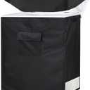 Chest Freezer Covers for Outside(32.5W22.5D33.5H)in,Compatible with 7.0 Cubic Feet Chest Freezer,Black Deep Freezer Covers Waterproof Top With Zipper to Open, Outdoor All-season Protection