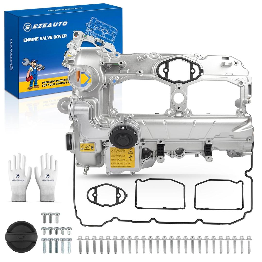 Ezexpreze 2.0L Turbo N20 Upgrade Aluminum Engine Valve Cover with Oil Filler Cap & Gasket & Bolts Compatible with 2012-2018 BMW 228i 320i 328i 428i 528i X1 X3 X4 X5 Z4 (Included GT/xDrive)
