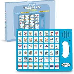 Joyreal AAC Device for Autism, Non Verbal Communication Tools for Speech Therapy & Stroke Rehab. Communication Tablet, Autism Talking Aids with 8 Programmable Buttons & Adjustable Volume