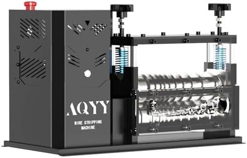 AQYY Electric Wire Stripping Machine, 11 Channel Automatic Wire Stripper for 0.08-1.5 in. Copper Wires, 700W Cable Stripper Machine with 10 Blades, Electric Wire Stripper for Workshop Recycling