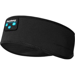 Sleep Headphones for Sleeping, Bluetooth Wireless Sports Headband, Cozy Lightweight Headband Headphones Hi-Fi Stereo Ergonomic ASMR Sleep Headphone Cool Gadget Gift for Women Men (Pure Black)