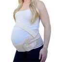 Maternity Belt, Adjustable Belly Band Pregnancy Support for Abdomen, Back, Hips, and Pelvis, Provides Comfort and Relief Throughout Pregnancy, Pregnancy Must Haves, Beige, XL