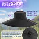 ALANGDUO XXL Big Head & Super Wide Brim Sun Hats for Men, XXL Large Fishing Sun Hat for Safari Gardening,Hiking