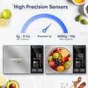 Smart Food Scale with Nutritional Calculator, Free APP with 24 Nutrients Tracking, Calorie, Macro, Premium Stainless Steel Digital Food Scale for Meal Prep Weight Loss, Grams/Ounces, 11lb Capacity