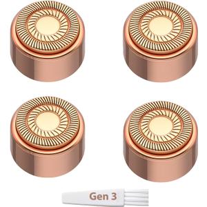 Replacement Heads for Finishing Touch Flawless 3rd Generation Facial Hair Remover Double Halo Blades for Precise Hair Removal (Pack of 4)