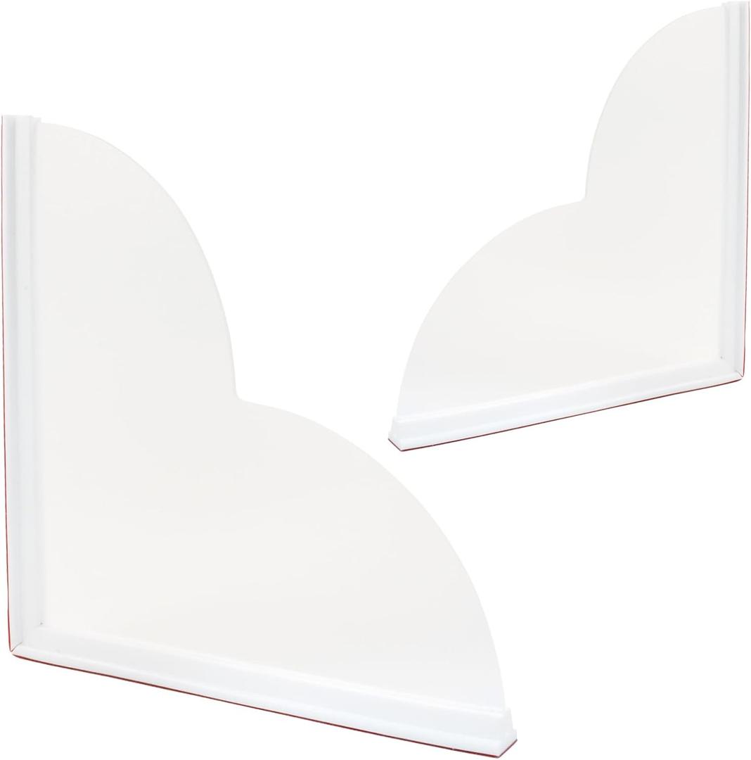 2pcs Shower Splash Guard, Large Water Splash Guard for Bathtub Corner, Keep Water in Shower or Bath (9.25" x 9.25")