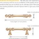 Asidrama 10 Pack 3 Inch (76mm) Brushed Brass Kitchen Cabinet Handles, Gold Cabinet Pulls Kitchen Cabinet Hardware for Cupboard Drawer Pulls