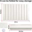 Large Stone Dish Drying Mats for Kitchen Counter, 23"(L)16"(W) Diatomaceous Earth Mats, Water-Absorbent Collapsible Multi-Purpose Stone Drying Tray for Cups Dishes Bottles, Match Any Countertop