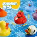 200 Pcs Rubber Ducks, Random Assortment Ducks Bulk for Jeeps Ducking, 2" Mini Rubber Duckies for Baby Toddler Bath Toys, Kids Pool Toys Birthday Gifts Party Favors
