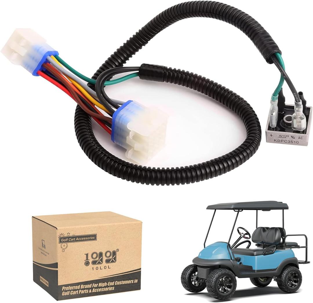 10L0L Golf Carts Voltage Reducer Harness for Club Car Precedent Gas, Golf Cart Gas 12 pin /9 pin Converter Harness