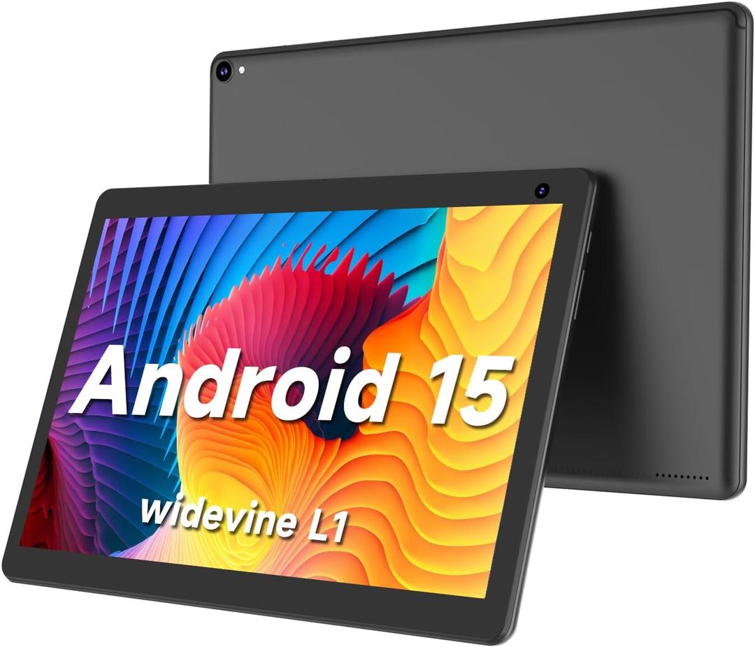 COOPERS Tablet 10 inch, Android 15 Tablet, 32GB ROM 1TB Expand Computer Tablets, Quad Core Processor 6000mAh Battery, 1280x800 IPS Touch Screen, 2+8MP Dual HD Camera, Bluetooth WiFi Tablets PC