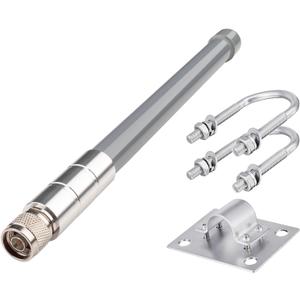 5GHz WiFi 5/6 Omnidirectional Antenna Outdoor 3dBi (5150-5850MHz), Fiberglass IP67 Waterproof with N Male Connector, for Routers, APs, Marine, RV (VSWR<2.2)