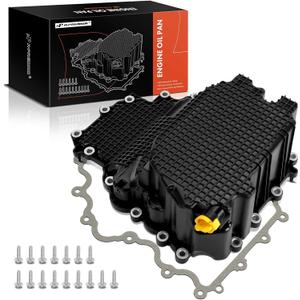 A-Premium Engine Oil Pan w/Gasket & Bolt Kit Compatible with Ford F150 2017-2019 3.5L, F150 2018 3.3L, Expedition 2018-2019 3.5L & Lincoln Navigator 2018 3.5L - Replace Part HL3Z-6675-A