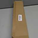 Black Curtain Rods 32 to 58 Inches (2.6-4.8ft), USFOOK 7/8 Inch Telescoping Splicing Drapery Rods for Windows 20 to 54 Inch, Decorative Translucent Finials