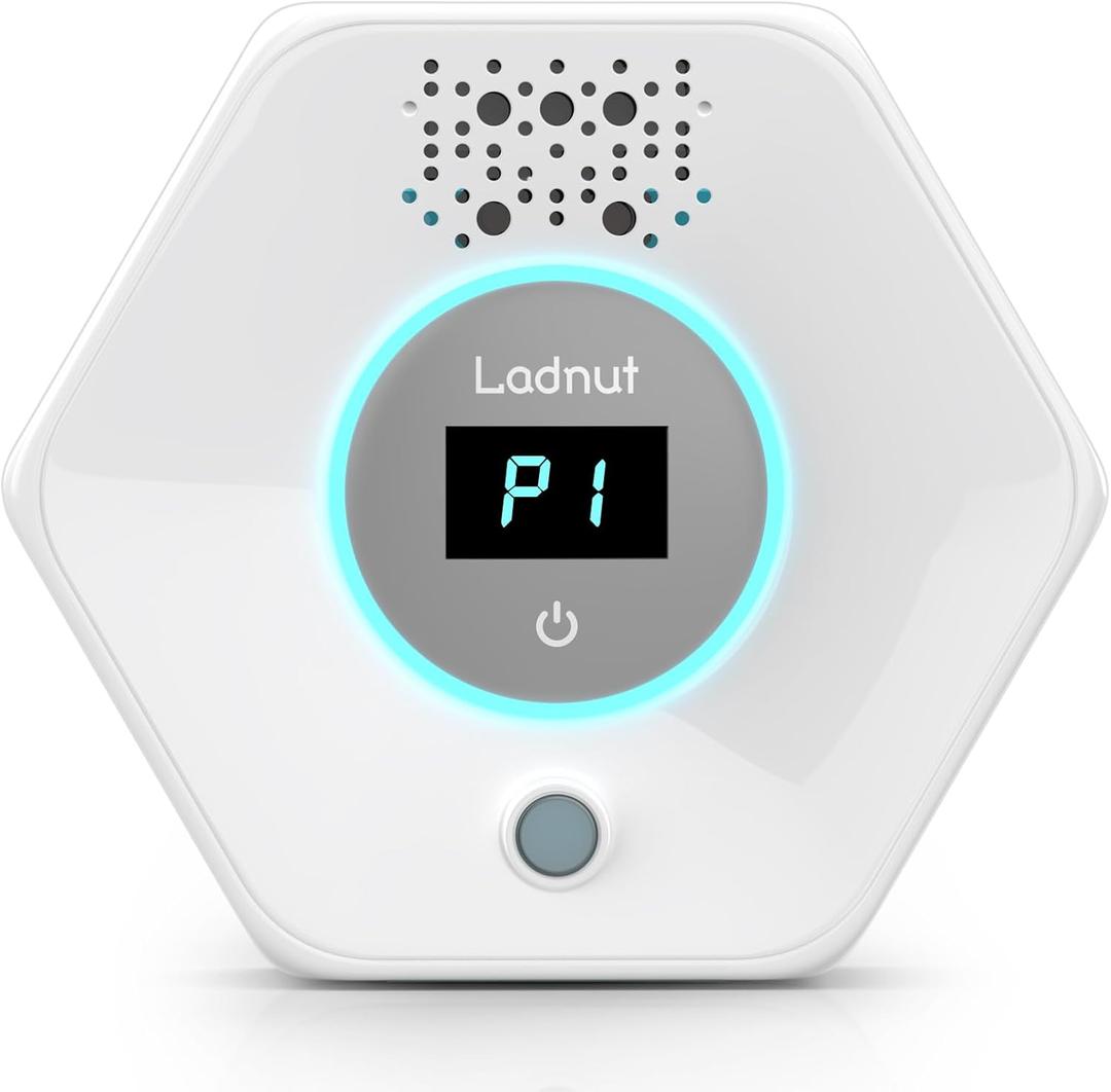 Cat Litter Odor Deodorizer - Ozone & Negative Ion Cat Odor Eliminator with Sensor Monitor, Safe Air Purifier for Pets,Odor Remover for Multi-Purpose Use