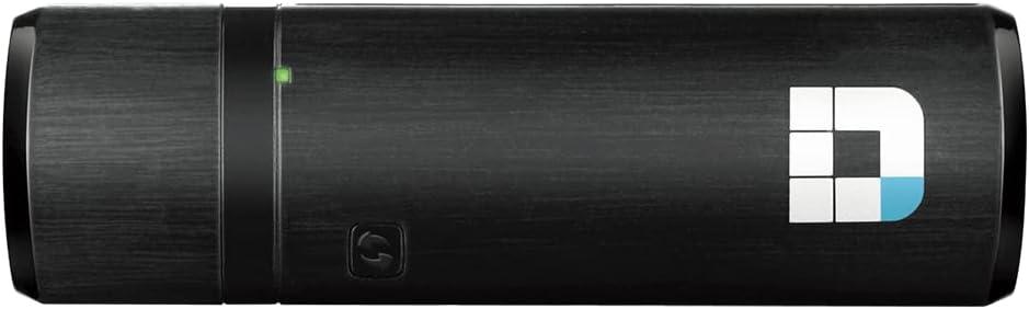 D-Link WiFi USB Adapter AC1200 Mini Wireless Internet Dual Band 3.0 Wi-Fi Netowrk Desktop Laptop (DWA-182),Black