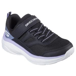 Skechers Kids Boundless Sneaker, Black/Lavender, 2 Little Kid, 2