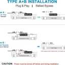 JESLED 36 Inch LED Tube Light, 3FT T8 Hybrid Type A+B, 14W 1600LM 5000K Daylight, Plug & Play or Ballast Bypass, F25T8 Fluorescent Replacement, Clear Cover, 4 Pack, ETL Listed