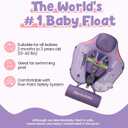 Mambobaby Float Non-Inflatable Baby Float with Canopy, Five-Point Safety System, 3D Canopy(Detachable) UPF 50+, Baby Pool Floats for 3-24 Months, Dual-Mode Toddler Swim Floaties, 18.5 x 24.5"