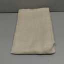 LAMIT 54 Inch Semi Sheer Window Linen Curtains, Light Filtering Panels Back Tab and Rod Pocket Neutral Drapes for Bedroom/Living Room, Cream, 2 Panels, 34 x 54 Inch