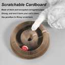 Kitty Curls Cat Toy,Magic Organ Cat Toy,Cardboard Cat Scratcher,Foldable Recyclable Cat Accordion Toy for Indoor Cat Playing,Interactive Scratch Pad with Toy Ball(1pc)