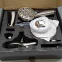 Replacement 5" Dual Shower Combo Faucet Tub Trim Kit for Delta 13/14 Series, High Pressure Round Rain Shower Head& Handheld Set, Faucet System, Brushed Nickel (Valve& Catridge Not Inclued)