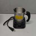 5-in-1 Milk Frother and Steamer, 17oz Detachable Frother with Adjustable Temperature, Hot Chocolate Maker, Stainless Steel Milk Steamer, Hot & Cold Foam Maker, Dishwasher Safe