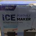 Ice Makers Countertop, 9 Ice Cubes in 6 Mins Portable Ice Maker, 2 Sizes of Bullet Ice (S/L) Small Ice Machine for Home Kitchen Camping (Onyx)