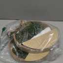 Floweroyal Artificial Succulents Hanging Plants 20.1'' Fake String of Pearls in Pot with 9.4'' Lanyard for Indoor Outdoor Wall Decor (Large).